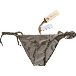 NWT  Bellissima Swarovski Tie Side Bikini Bottoms - Size Medium